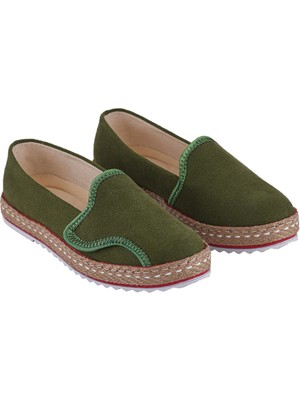 Cotto Shoes Haki Keten Kadın Sneaker