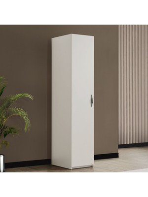 Setay Blesk Gardırop, More Tek Kapaklı Raflı Askılıklı Dolap