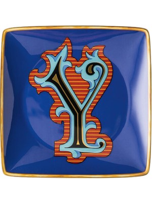 Versace Holiday Alphabet 12 cm Kare Tabak Y Harfi 11940-403705-15253