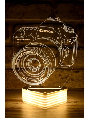 PremiumPort 3D LED Lamba ile Şık ve Canlı Fotoğraf Makinesi Süsü