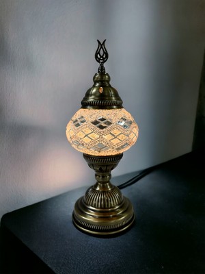 PremiumPort Otantik Osmanlı Mozaik Masaüstü Lamba, Şık ve Elegant Aydınlatma