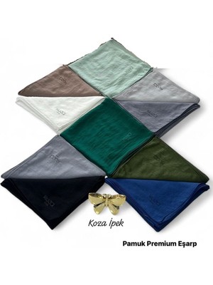 Bilmar Pamuk Premium Eşarp 95 x 95 cm x 10 Adet