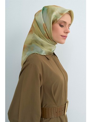 Armine Saf Ipek Twill Eşarp 9519D 80