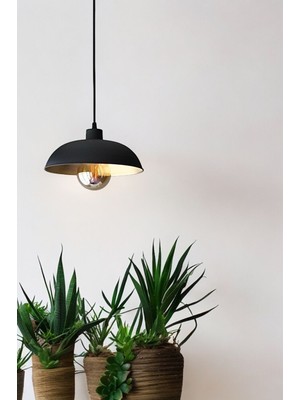 PremiumPort Modern ve Şık Cadde Tarzı Tekli Siyah Sarkıt Aydınlatma