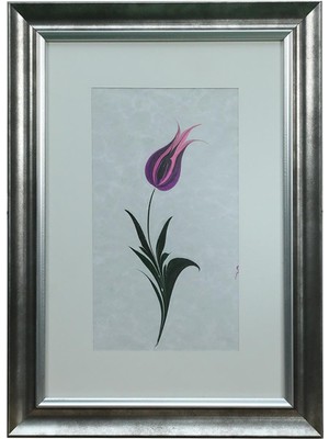 E38 El Işçiliği Lale Ebru Tablo 50*36 CM-6454