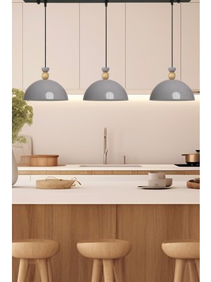 PremiumPort Şık Üçlü Sarkıt Avize, Salon, Kuaför, Cafe ve Dekorasyon Için Parlaklık