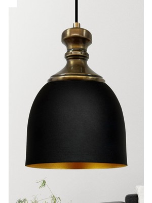 PremiumPort Deep Siyah Eskitme Avize, Modern ve Şık Sarkıt Aydınlatma Lüle