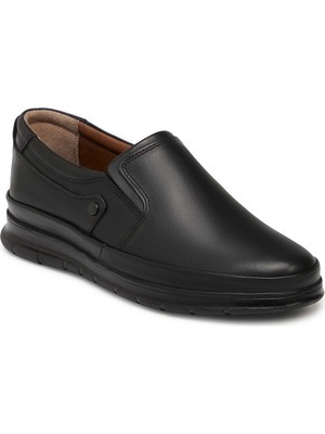 Tergan Siyah Hakiki Deri Erkek Casual Ayakkabı - E25S1AY57690-A41