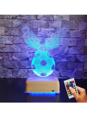 Teknotrust Futbol Topu ve Kartal Tasarımlı Gece Lambası, Eğlenceli ve Şık Hediye