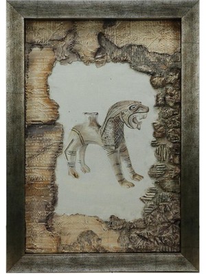 E38 El Işçiliği Kumaş Boyama Tablo 70*50 cm -6478