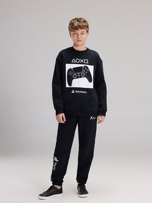 Lcw Antrasit Playstation Baskılı Erkek Çocuk Kalın Sweatshirt