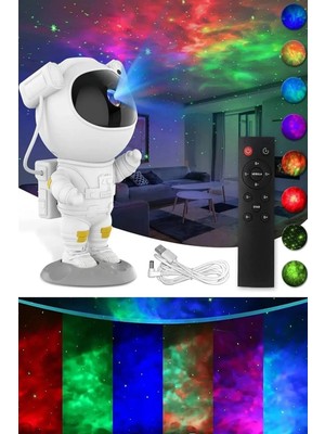 PremiumPort Yıldızlı Gökyüzü Projektörü, Ev ve Oda Dekorasyonu Için Muhtesem Aydınlatma