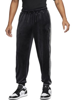 Nike Jordan Zion Velvety Training Mens Pant Lastik Paçalı Kadife Erkek Günlük Eşofman Altı Siyah