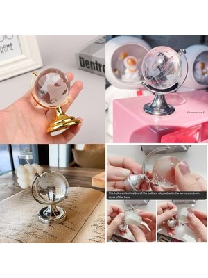 Ett Kristal Büyük Boy Cam Dünya Küresi Dinç Store - 004982