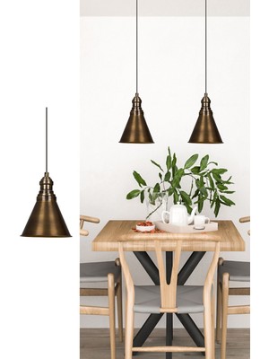 PremiumPort Eskitme Renkli Metal Sarkıt Avize, Iç Mekan, Ofis, Cafe, Otel, Butik Dekor