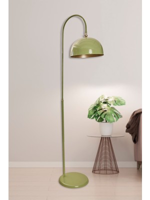 PremiumPort Su Yeşili Metal Lambader, Modern Yerden Aydınlatma, Şık ve Şık Tasarım