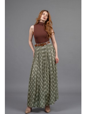MissVina Tül Şifon Içi Astarlı Maxi Etek 6857