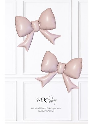 Pekshop 2li Orta Boy Pembe Fiyonk Folyo Balon