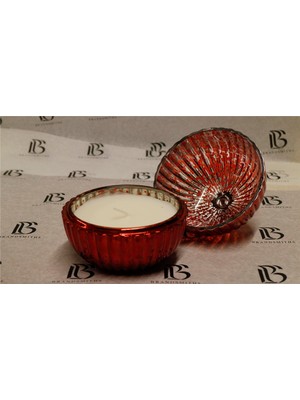 BRANDSMITHS Kapaklı Dekoratif Cam Mum