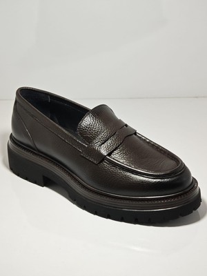 Tetri K416-1 Ramonelli Model Gerçek Deri El Yapımı Erkek Kahve Casual Ayakkabı