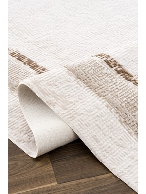 Sedef Modenr Akrilik Salon Halısı  A3589D Bej Terra