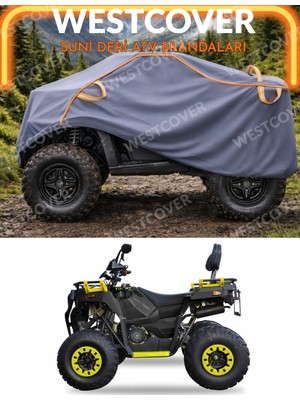 WestCover Yuki Hummer 200 Uyumlu Neon Fitilli Suni Deri Atv Brandası,çadırı