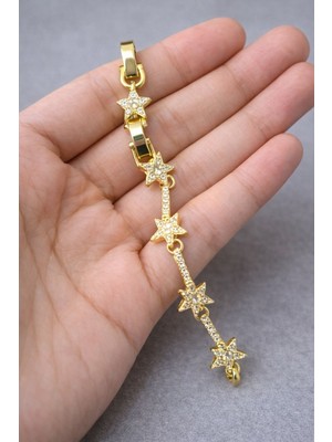 Ekonomik Sepeti Gold Yıldız Desenli Çelik Bileklik