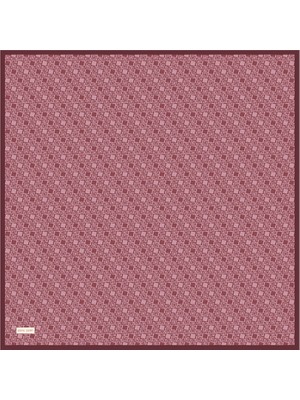 Pierre Cardin Bordo 90X90 Ipek Twill Eşarp
