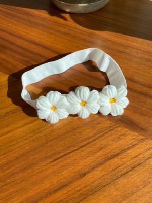 EGOMİ Papatya Örgü Bebek Bandanası