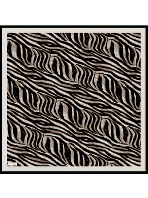 Pierre Cardin Siyah 90X90 Ipek Krep Saten Eşarp