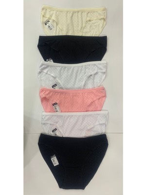 Tutku Kadın 12'li Paket Karışık Renk Bikini Külot-Karışıkrenk-Standart
