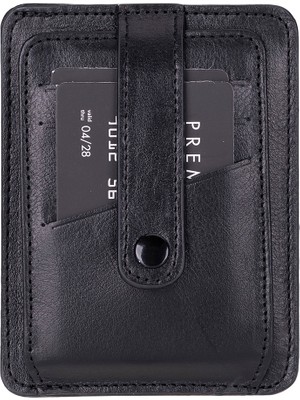 Gp Iguana Hakiki Deri, El Yapımı Kartlık BLWL20 Rst1 Siyah