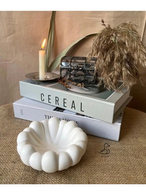 CasadiDuck Bubble Görünümlü Taş Tozu Dekoratif Tabak/kase 13-7 cm 2’li