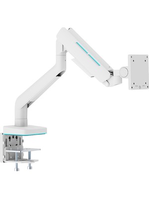 Brateck 17-49 Inç Uyumlu Rgb Amortisörlü Beyaz Monitör Kolu (LDT85-C012L)