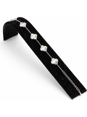 Pangu Yonca Figürlü Gümüş Renk Çelik Bileklik