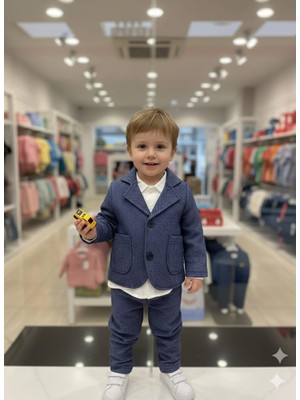 AYLAABEBE Blazer Ceketli Erkek Bebek Takım