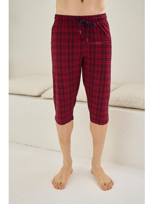 Kly Pijama Kly 195B Battal Büyük Beden Ekoseli Tek Kapri