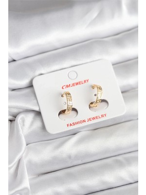 Aspata Store Buğz 14K Gold Renk Kaplama cm Kadın Küpe