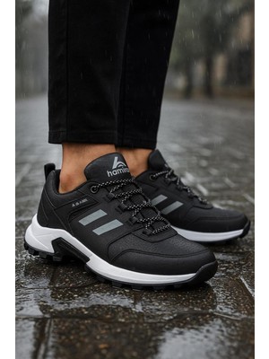 Zubiy Unisex Poli Taban Su Geçirmez Kışlık Spor Ayakkabı - Siyah Renk