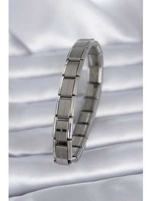 Aspata Store Buğz 316L Çelik Gümüş Renk Yazılı Nomination Model Kadın Bileklik