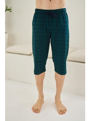 Kly Pijama Kly 195B Battal Büyük Beden Ekoseli Tek Kapri