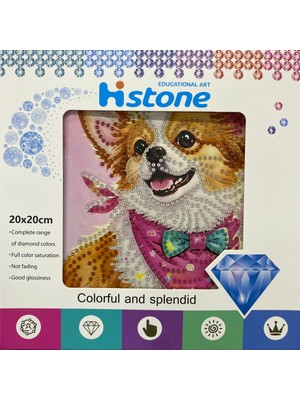 Elegantshop 5d Yapışan Boncuk Goblen Mozaik Tablo Pano 20*20 cm Fino