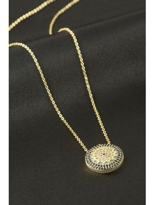 Die Grup Yıldız Nazar Zirkon Taşlı Kolye