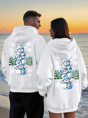 Nevermind Kardan Adam Sevgili Kombini Hoodie – Unisex Oversize Kapüşonlu Sweatshirt 2’li Set