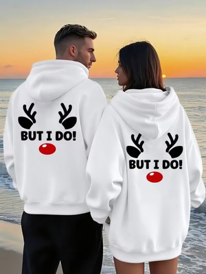 Nevermind But I Do! Sevgili Kombini Hoodie – Unisex Oversize Kapüşonlu Sweatshirt 2’li Set