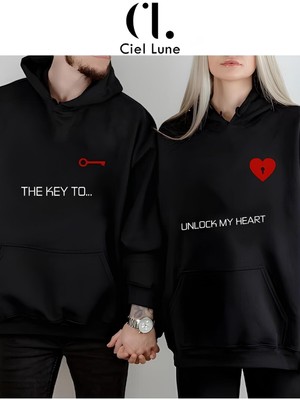 Nevermind Unisex Kadın Erkek The Key To Çift Sevgili Sweatshirt 2'li Set Takım