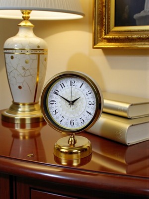 Lowell Home Decora Gold 25 x 20 cm Metal Masa Saati RSYT-LWL34