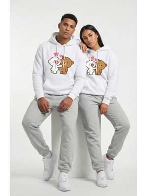 Nevermind Unisex Oversize Hoodie Kalpli Figür Baskılı