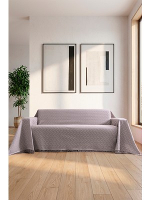 Rell Home Pamuklu Koltuk Örtüsü Saçaklı|çok Amaçlı Örtü|koltuk Şalı|kolları Kapatan|battal Boy