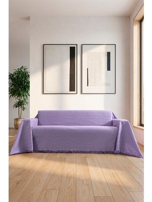 Rell Home Pamuklu Koltuk Örtüsü Saçaklı|çok Amaçlı Örtü|koltuk Şalı|kolları Kapatan|battal Boy